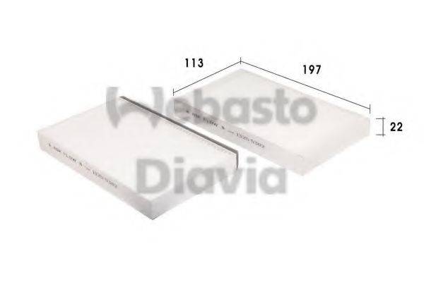 WEBASTO TSP0325119 Фільтр, повітря у внутрішньому просторі