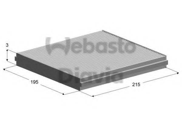 WEBASTO TSP0325146 Фільтр, повітря у внутрішньому просторі