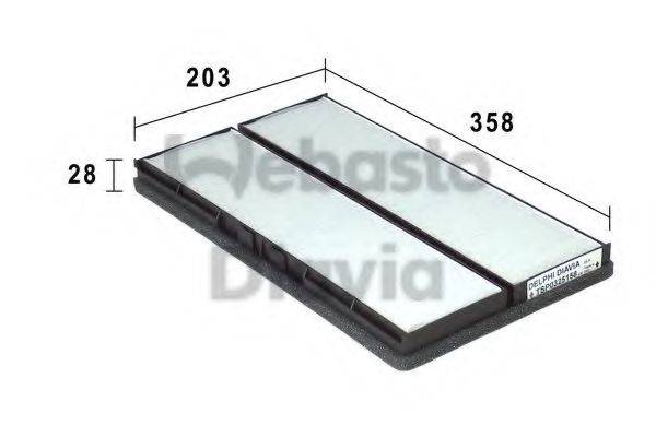 WEBASTO TSP0325158 Фільтр, повітря у внутрішньому просторі