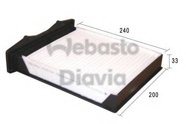 WEBASTO TSP0325167 Фільтр, повітря у внутрішньому просторі