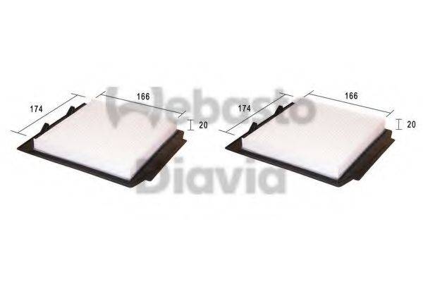 WEBASTO TSP0325168 Фільтр, повітря у внутрішньому просторі