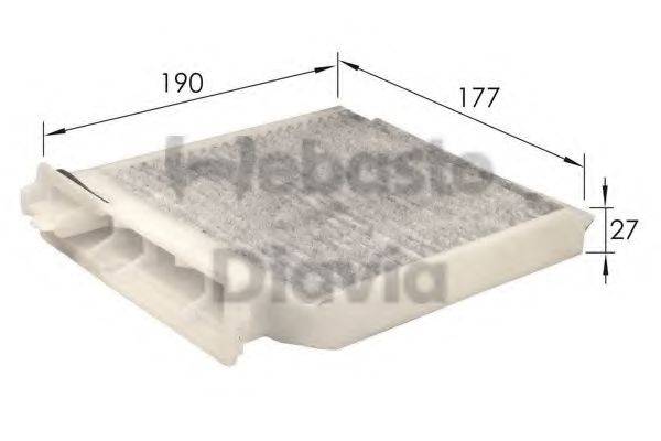WEBASTO TSP0325178C Фільтр, повітря у внутрішньому просторі