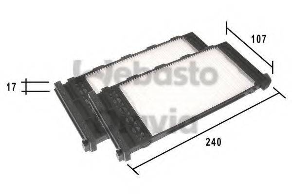 WEBASTO TSP0325181 Фільтр, повітря у внутрішньому просторі
