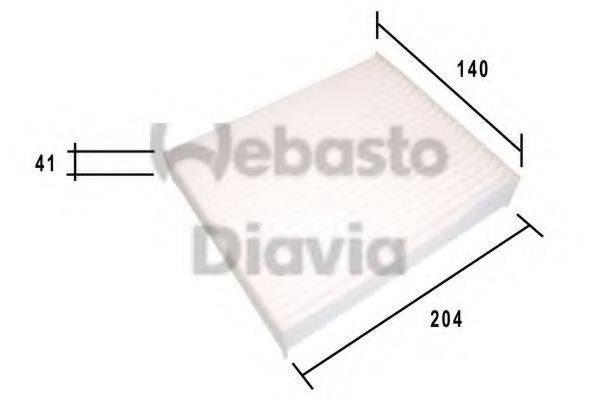 WEBASTO TSP0325185 Фільтр, повітря у внутрішньому просторі