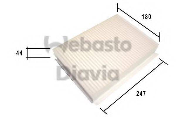 WEBASTO TSP0325187 Фільтр, повітря у внутрішньому просторі