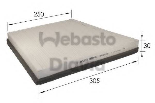 WEBASTO TSP0325208 Фільтр, повітря у внутрішньому просторі