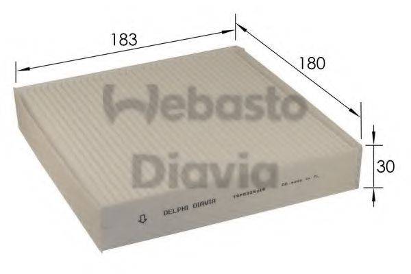 WEBASTO TSP0325219 Фільтр, повітря у внутрішньому просторі
