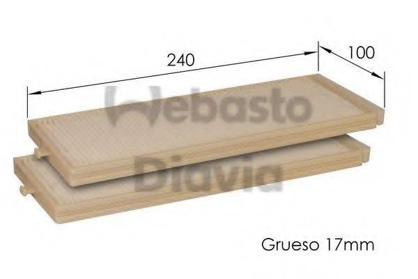 WEBASTO TSP0325220 Фільтр, повітря у внутрішньому просторі