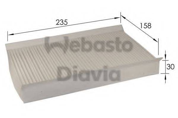 WEBASTO TSP0325225 Фільтр, повітря у внутрішньому просторі