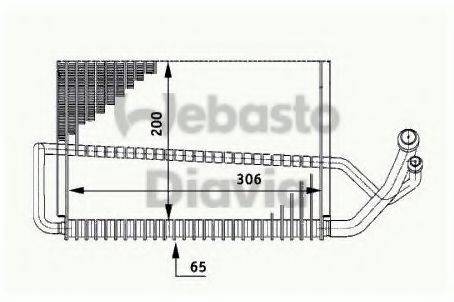 WEBASTO TSP0525175 Випарник, кондиціонер