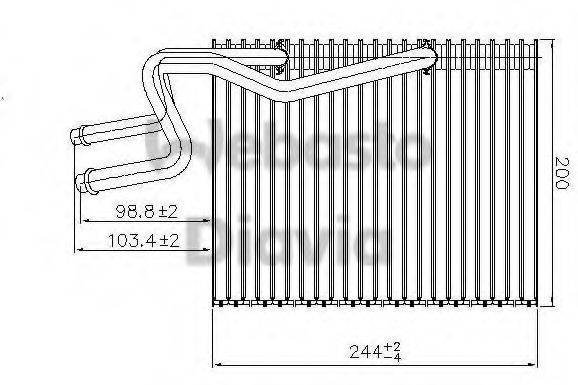 WEBASTO TSP0525177 Випарник, кондиціонер