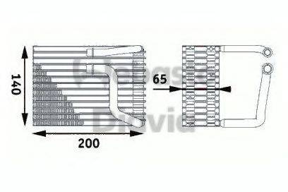 WEBASTO TSP0525189 Випарник, кондиціонер