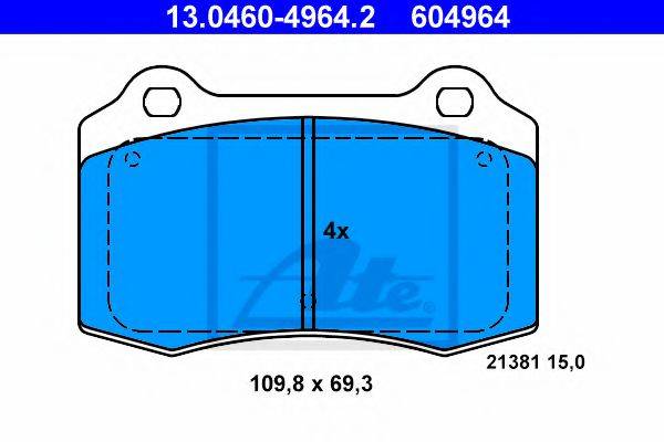 VOLVO 30645136 Комплект гальмівних колодок, дискове гальмо