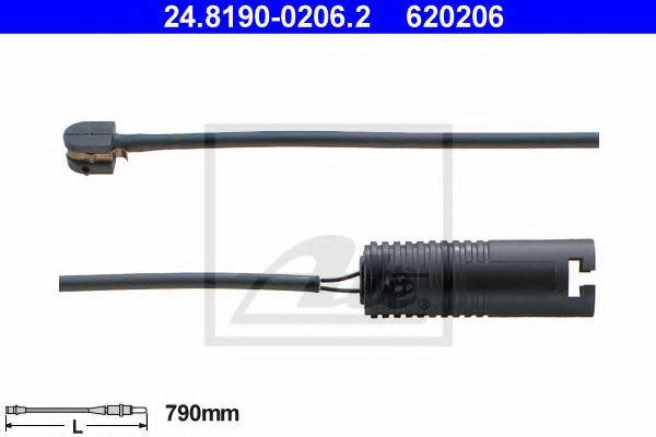 ATE 620206 Сигналізатор, знос гальмівних колодок