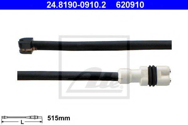 ATE 620910 Сигналізатор, знос гальмівних колодок