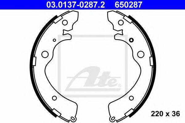 PEX 6152 Комплект гальмівних колодок
