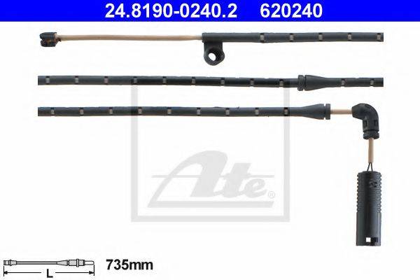 ATE 620240 Сигналізатор, знос гальмівних колодок