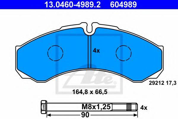 PEX 7.623 Комплект гальмівних колодок, дискове гальмо