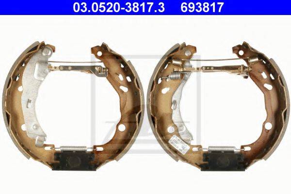 DACIA 6001551413 Комплект гальмівних колодок
