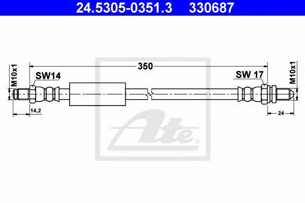 PEX 42.700 Гальмівний шланг