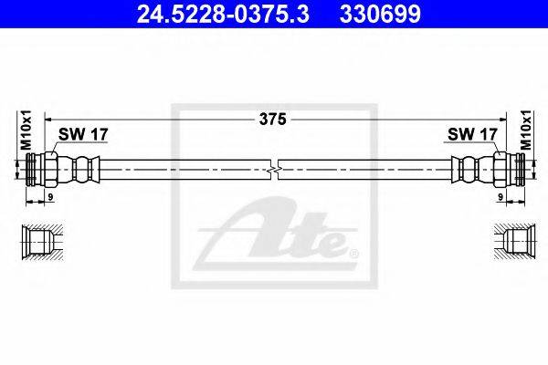 PEX 22.717 Гальмівний шланг