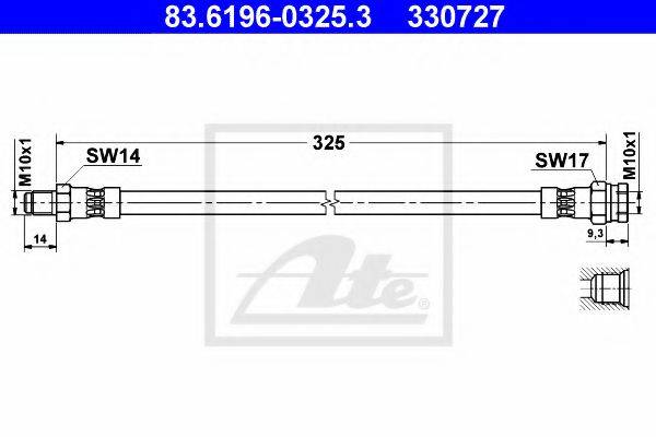 BENDIX 171084B Гальмівний шланг