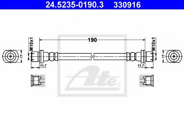 PEX 32.0102 Гальмівний шланг