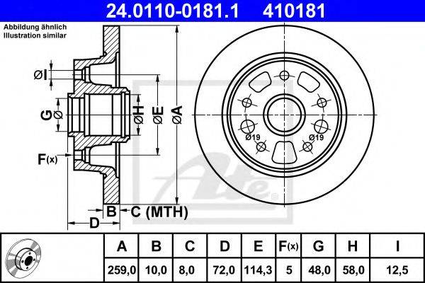 FEBI BILSTEIN 10728 гальмівний диск
