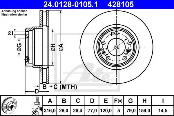 FEBI BILSTEIN 10752 гальмівний диск