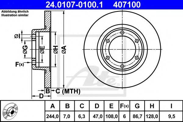 VALEO DF354 гальмівний диск