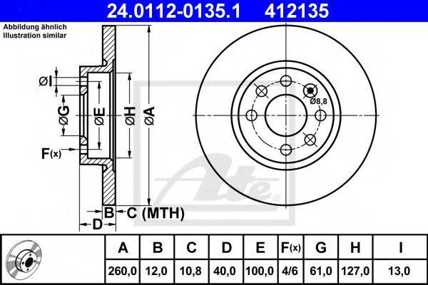 PEX 14.0655 гальмівний диск