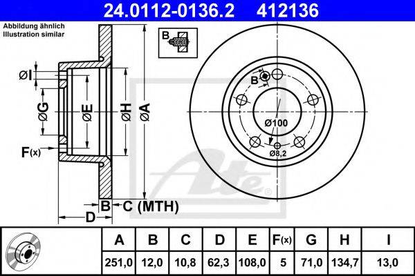 VALEO DF807 гальмівний диск