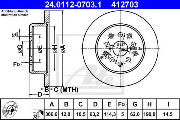 LEXUS 42431-53010 гальмівний диск