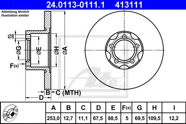 TRW DF1570 гальмівний диск