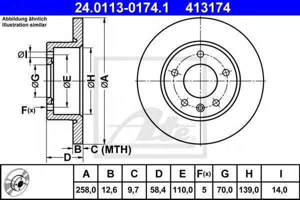 FEBI BILSTEIN 10744 гальмівний диск