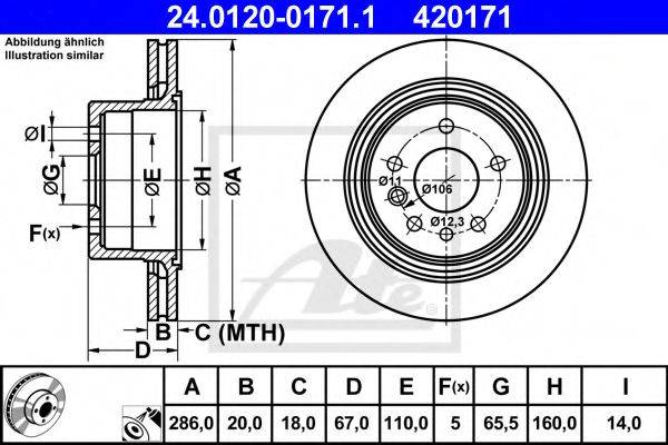 OPEL 9195052 гальмівний диск