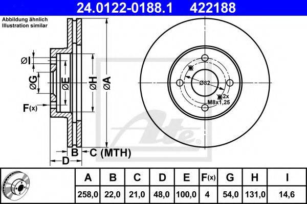 CIFAM 800258 гальмівний диск