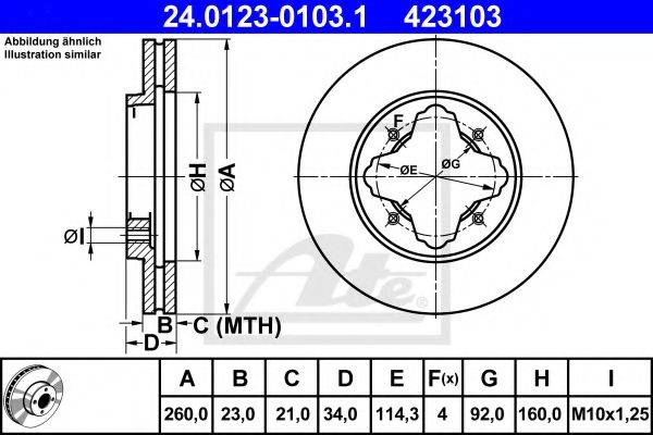 PEX 14,0229 гальмівний диск