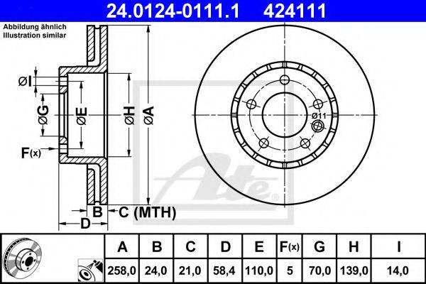VALEO DF238 гальмівний диск