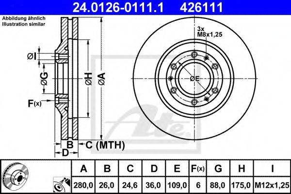 FEBI BILSTEIN 10747 гальмівний диск