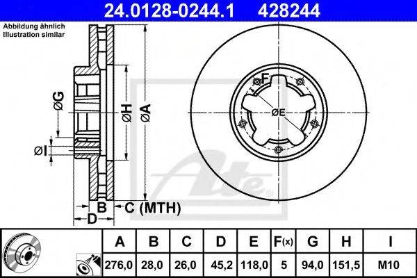 NISSAN 40206-MB600 гальмівний диск