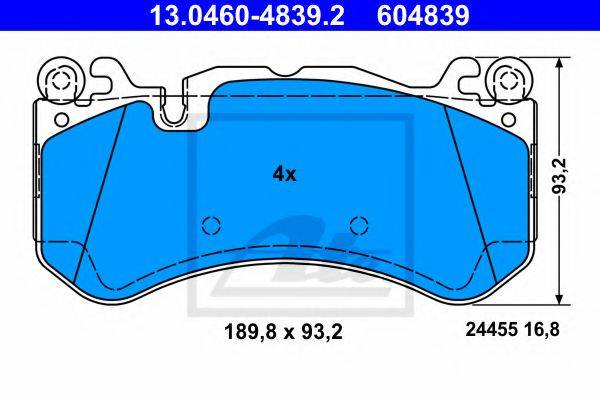 MERCEDES-BENZ 0054203320 Комплект гальмівних колодок, дискове гальмо