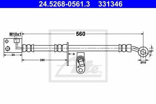 TRW PHD1203 Гальмівний шланг