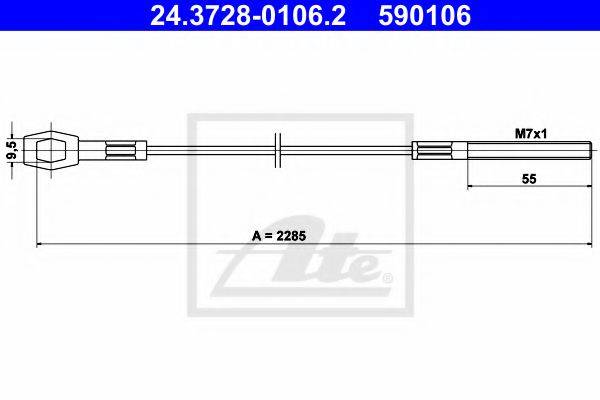 PEX 50473 Трос, управління зчепленням