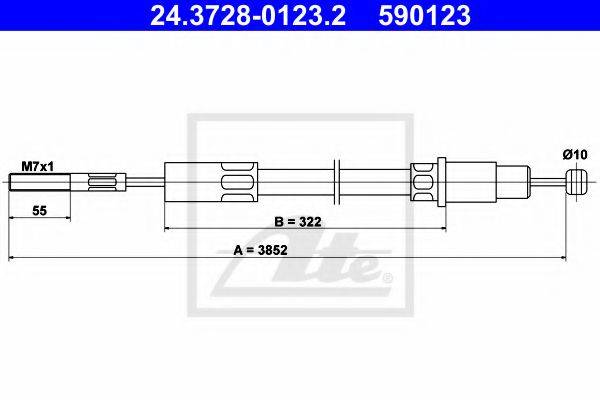 BENDIX 422627B Трос, управління зчепленням