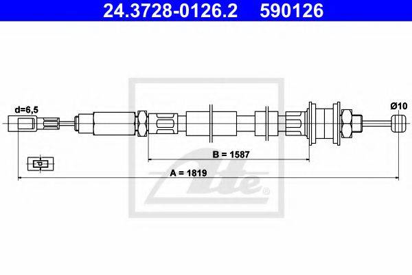 PEX 50488 Трос, управління зчепленням