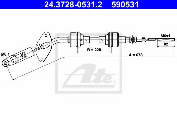 PEX 50.605 Гальмівний шланг