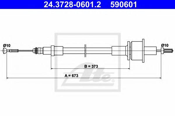 PEX 50.216 Трос, управління зчепленням