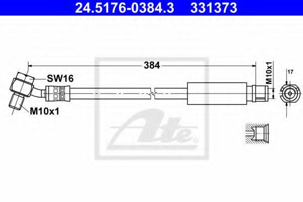 OPEL 562113 Гальмівний шланг