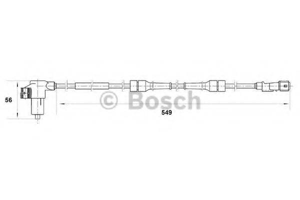 CITROEN 96087509 Датчик, частота обертання колеса